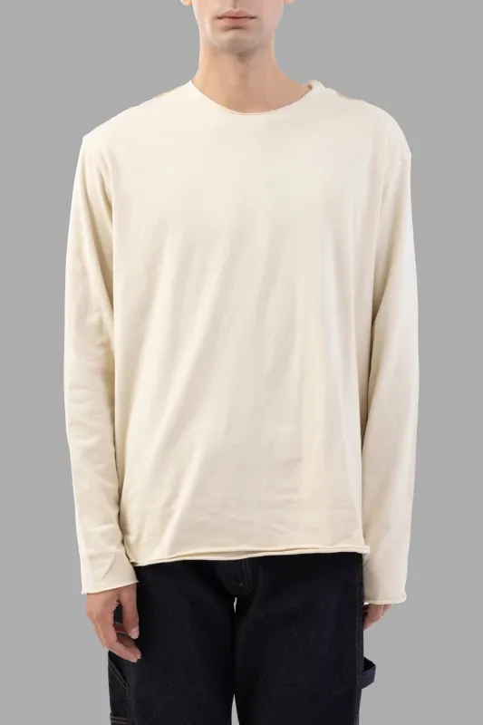 Ecru Layered Long-Sleeve T-Shirt sold by Plus Zero Concept Store