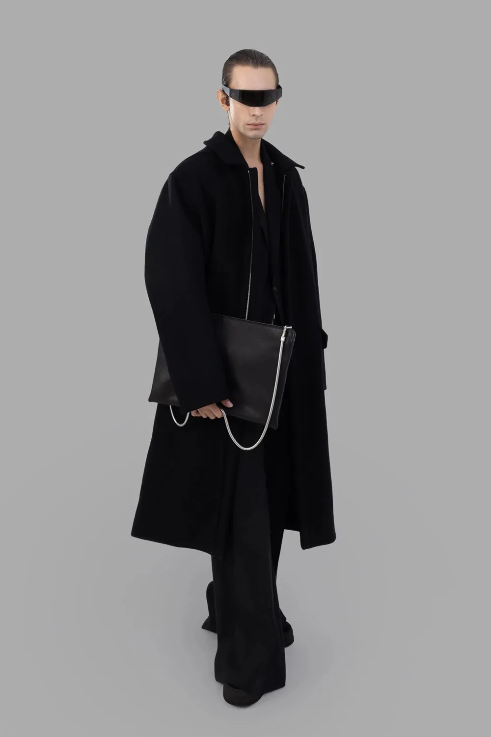 Jumbo Mac Coat in Black sold by Plus Zero Concept Store product image thumbnail 3