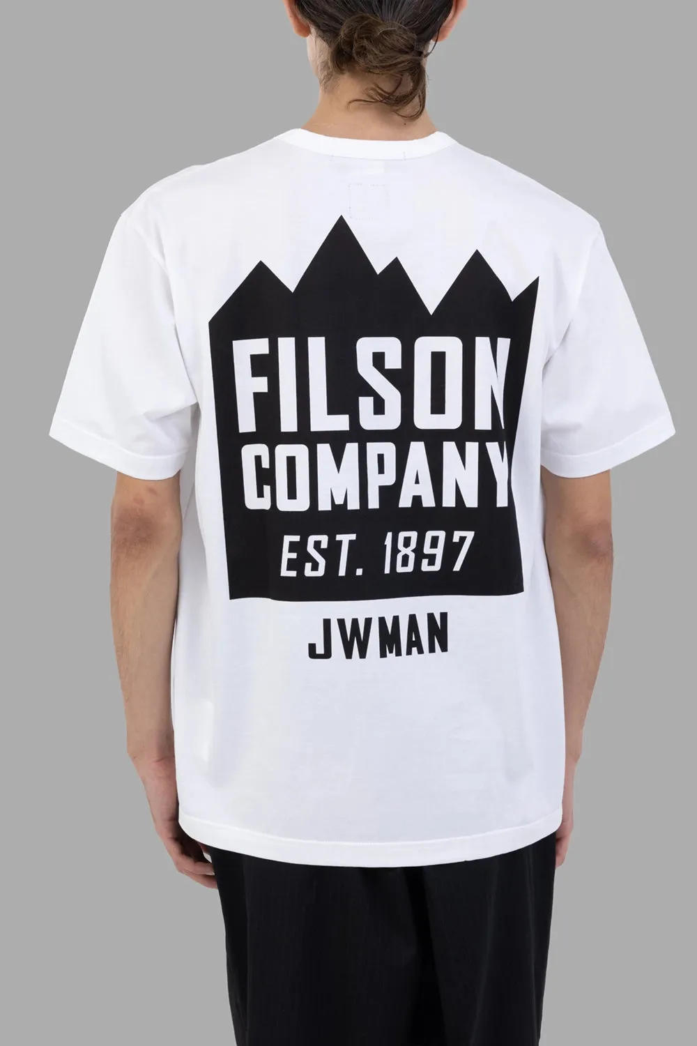White Logo Print T-Shirt sold by Plus Zero Concept Store product image thumbnail 2