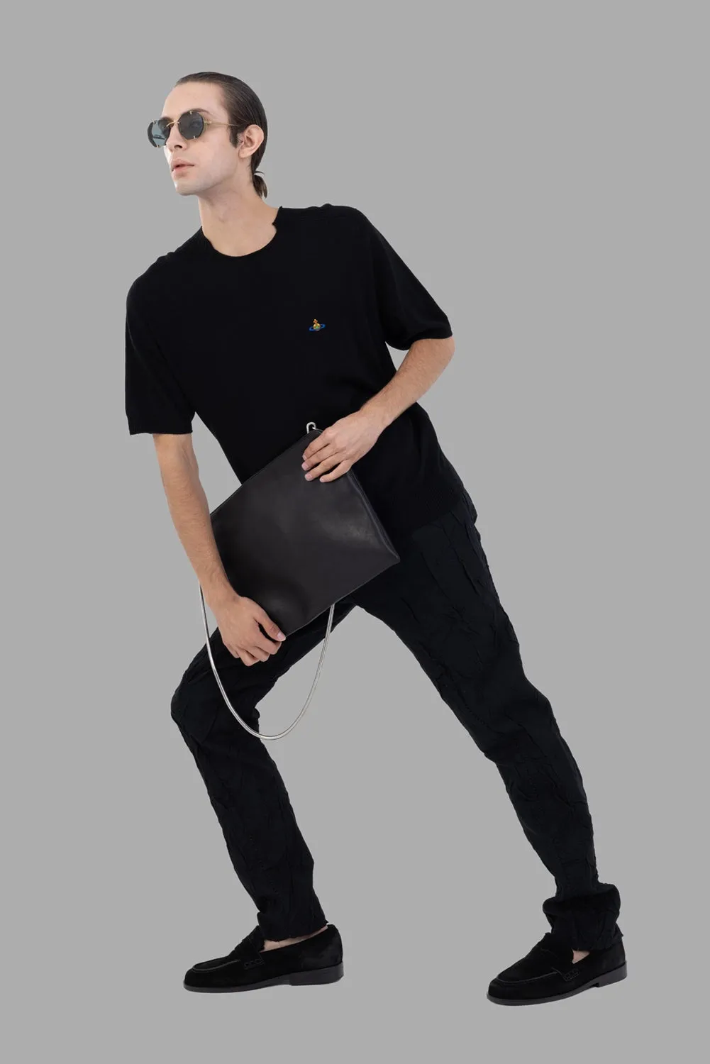 Black Merino Fisherman T-Shirt sold by Plus Zero Concept Store product image thumbnail 3