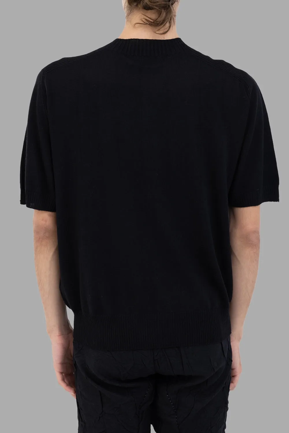Black Merino Fisherman T-Shirt sold by Plus Zero Concept Store product image thumbnail 2