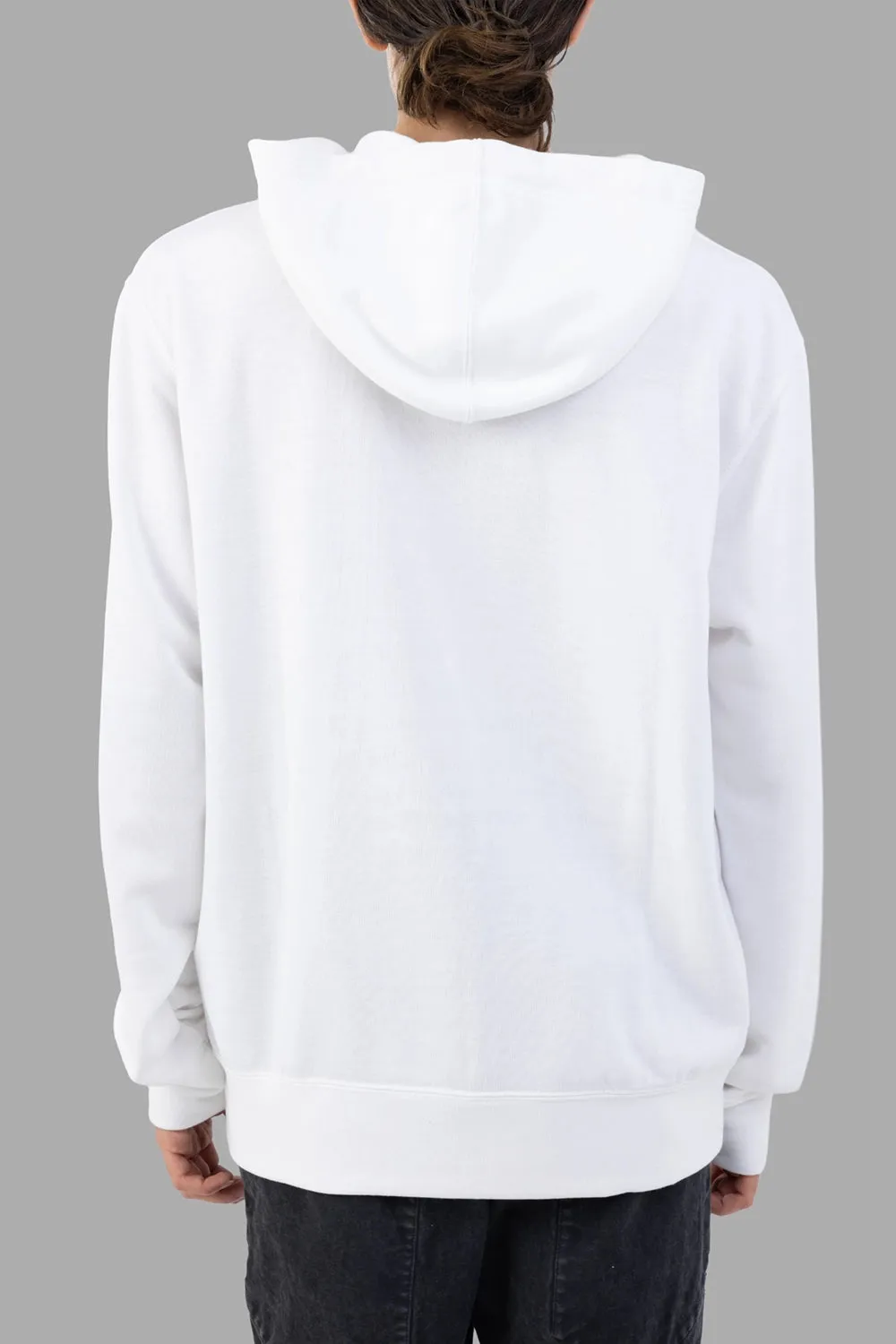 Zip-Up Hoodie in White sold by Plus Zero Concept Store product image thumbnail 2