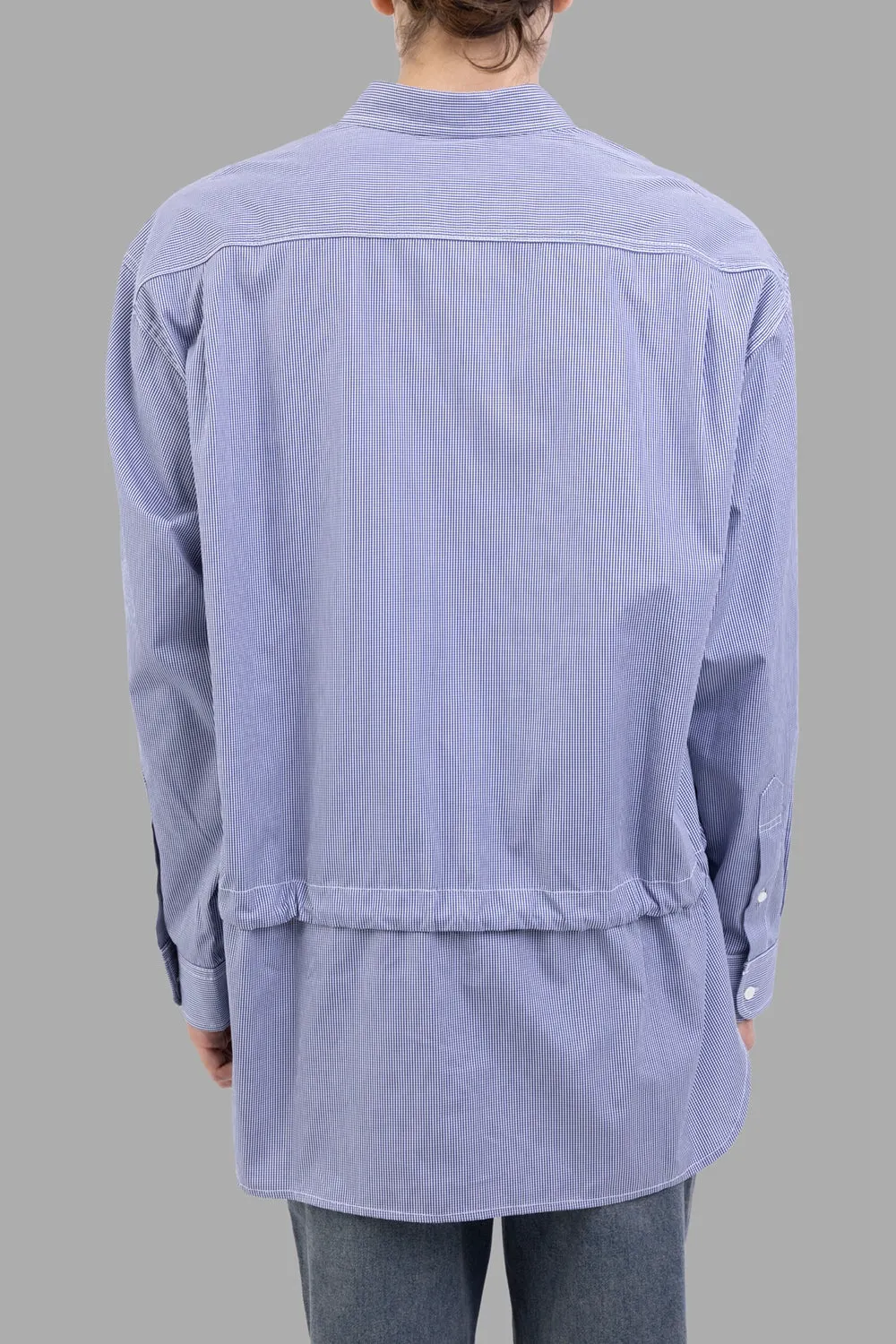 Blue Layered Drawstring Shirt sold by Plus Zero Concept Store product image thumbnail 2