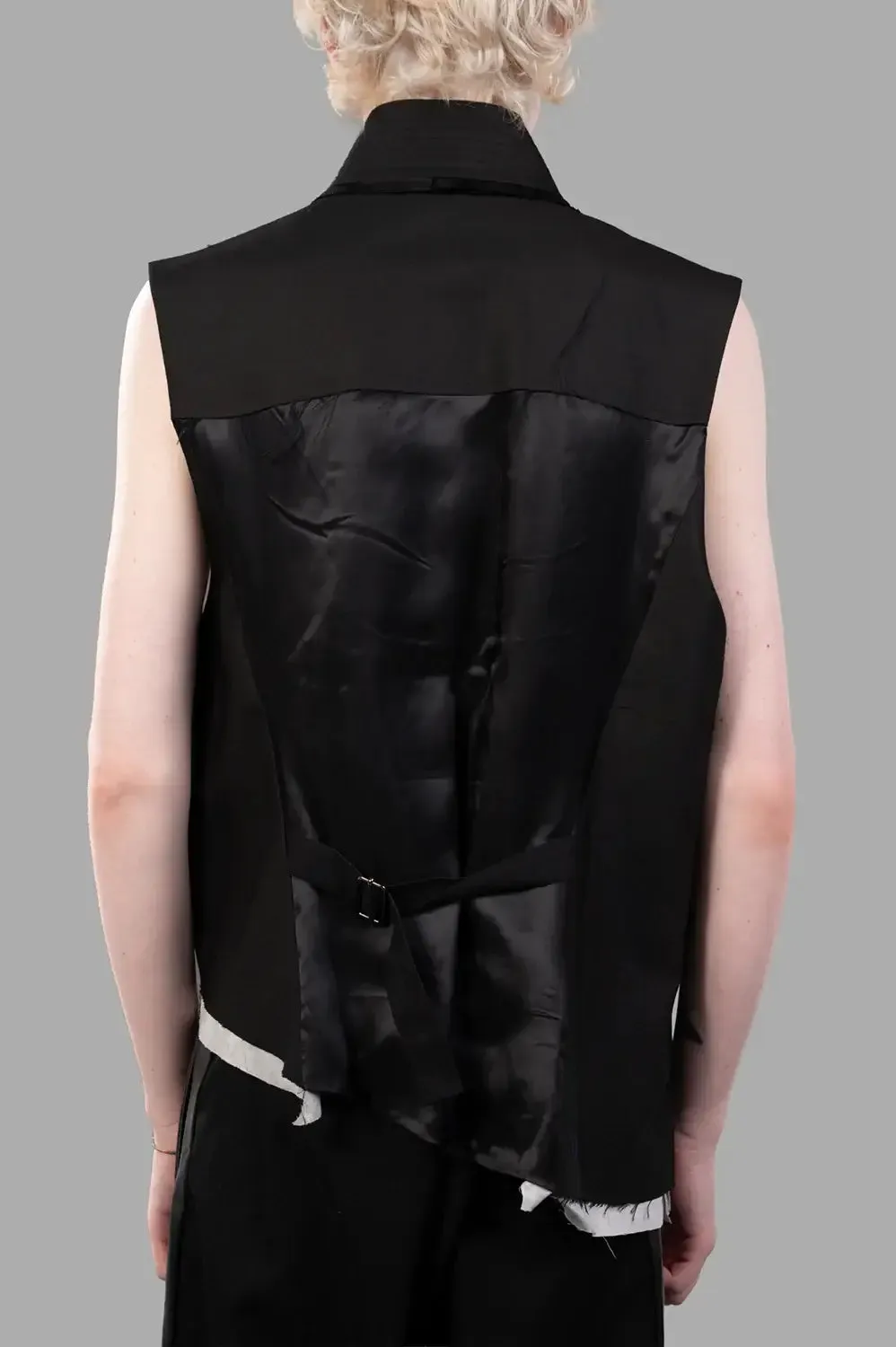 Asymmetric Shawl-Collar Vest sold by Plus Zero Concept Store product image thumbnail 2