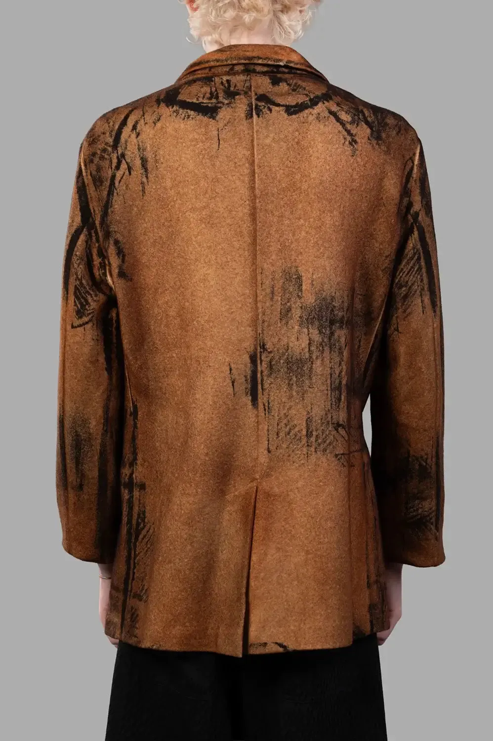 Single-Breasted Spray-Dyed Blazer sold by Plus Zero Concept Store product image thumbnail 2