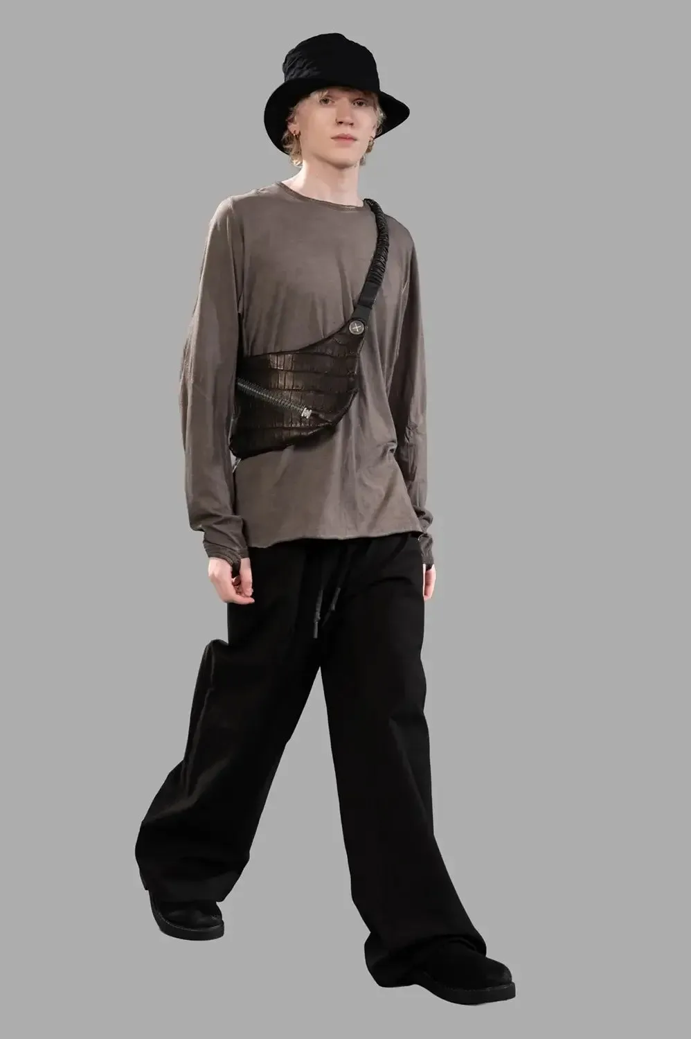 Staple Spine Raglan Long-Sleeve T-Shirt in Taupe sold by Plus Zero Concept Store product image thumbnail 3