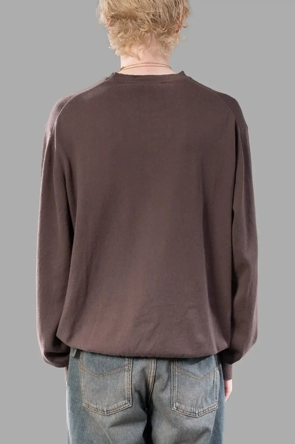 Alex Round Neck Sweater in Truffle sold by Plus Zero Concept Store product image thumbnail 2