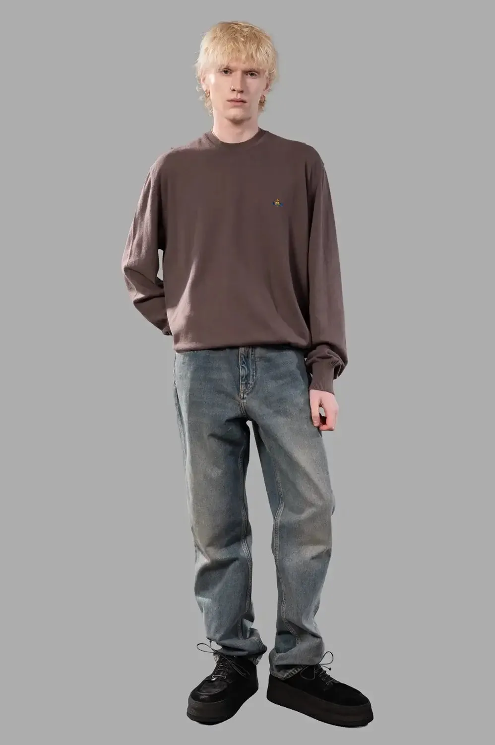 Alex Round Neck Sweater in Truffle sold by Plus Zero Concept Store product image thumbnail 3