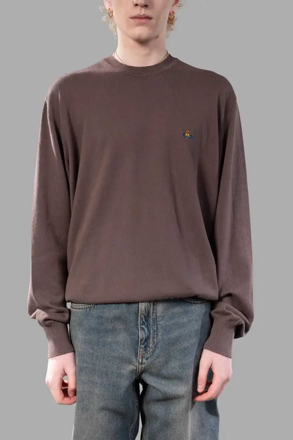 Alex Round Neck Sweater in Truffle sold by Plus Zero Concept Store