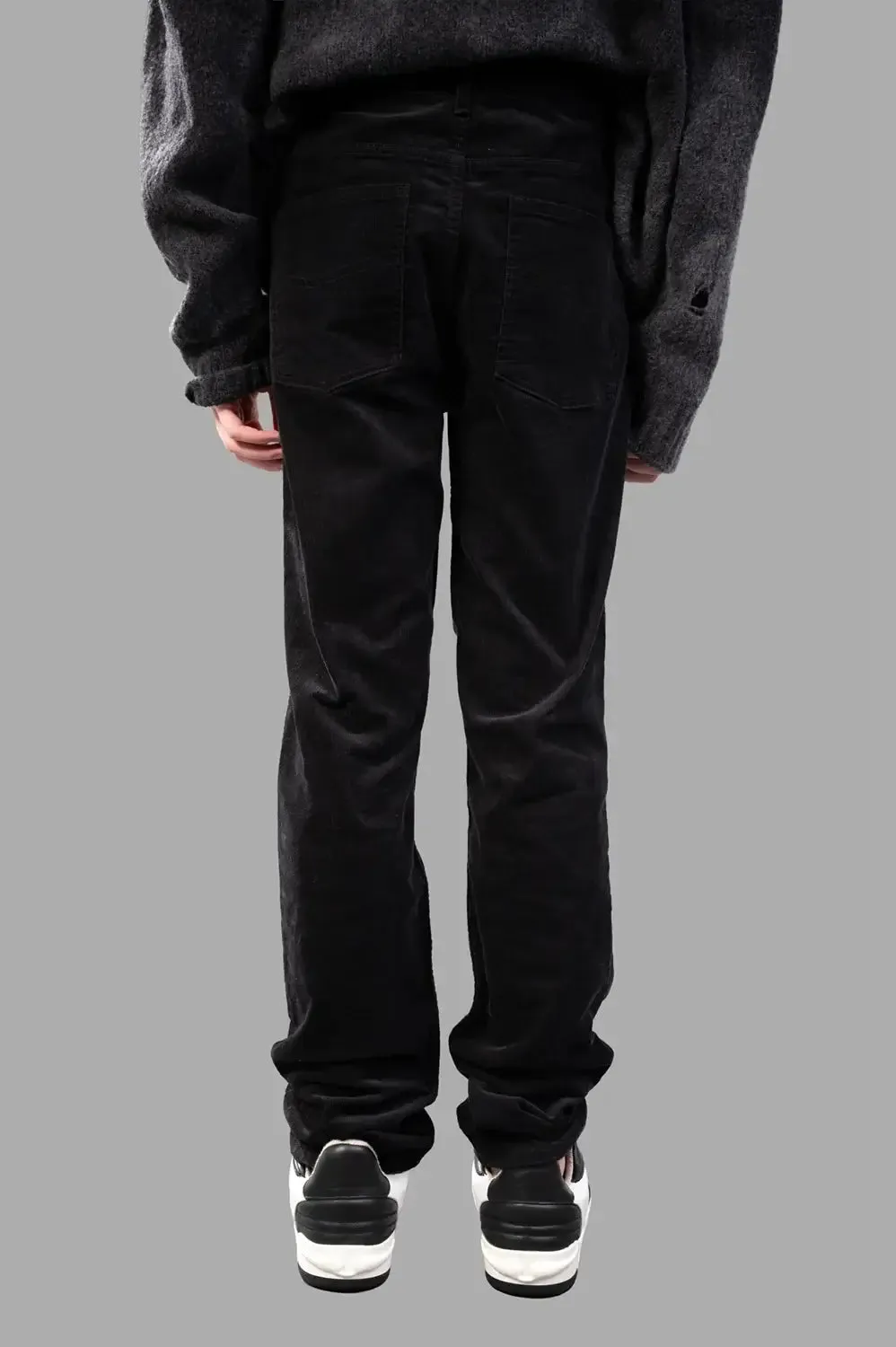 Steeve Velvet Corduroy Pants in Black sold by Plus Zero Concept Store product image thumbnail 2