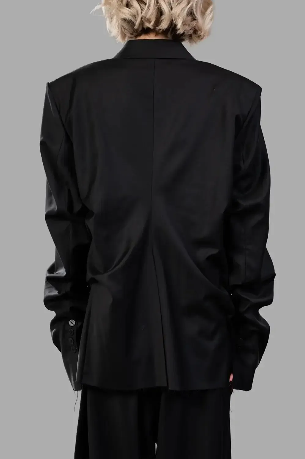 Insurance blazer in black wool‑blend sold by Plus Zero Concept Store product image thumbnail 2