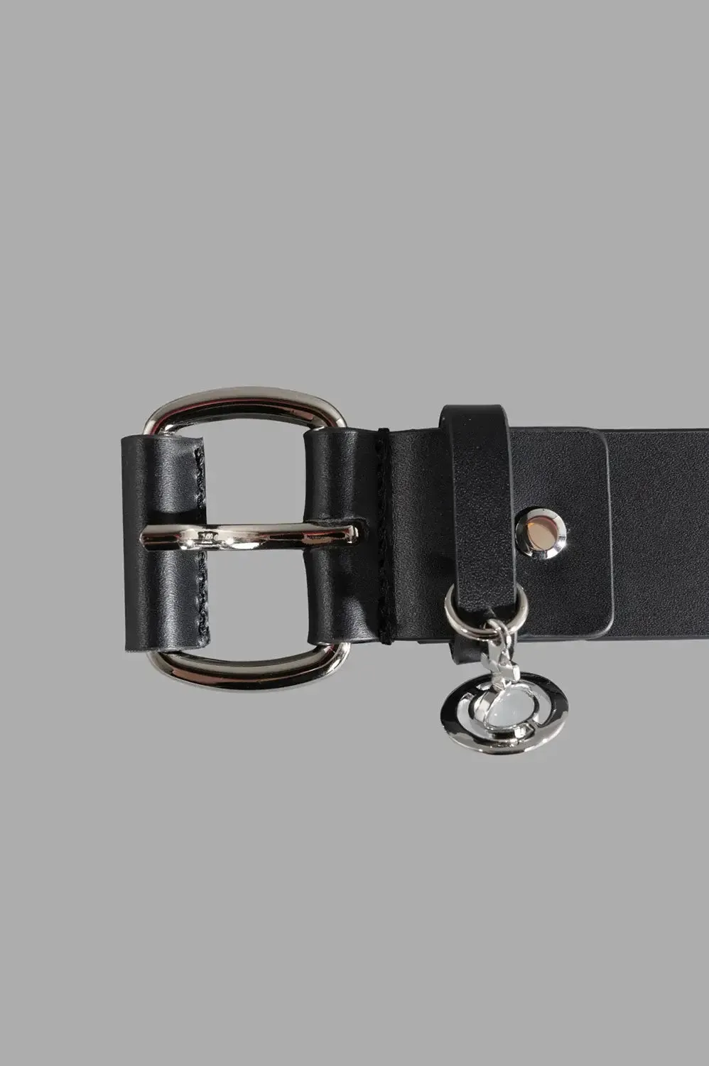 Wide Alex Charm Belt in Black sold by Plus Zero Concept Store product image thumbnail 2