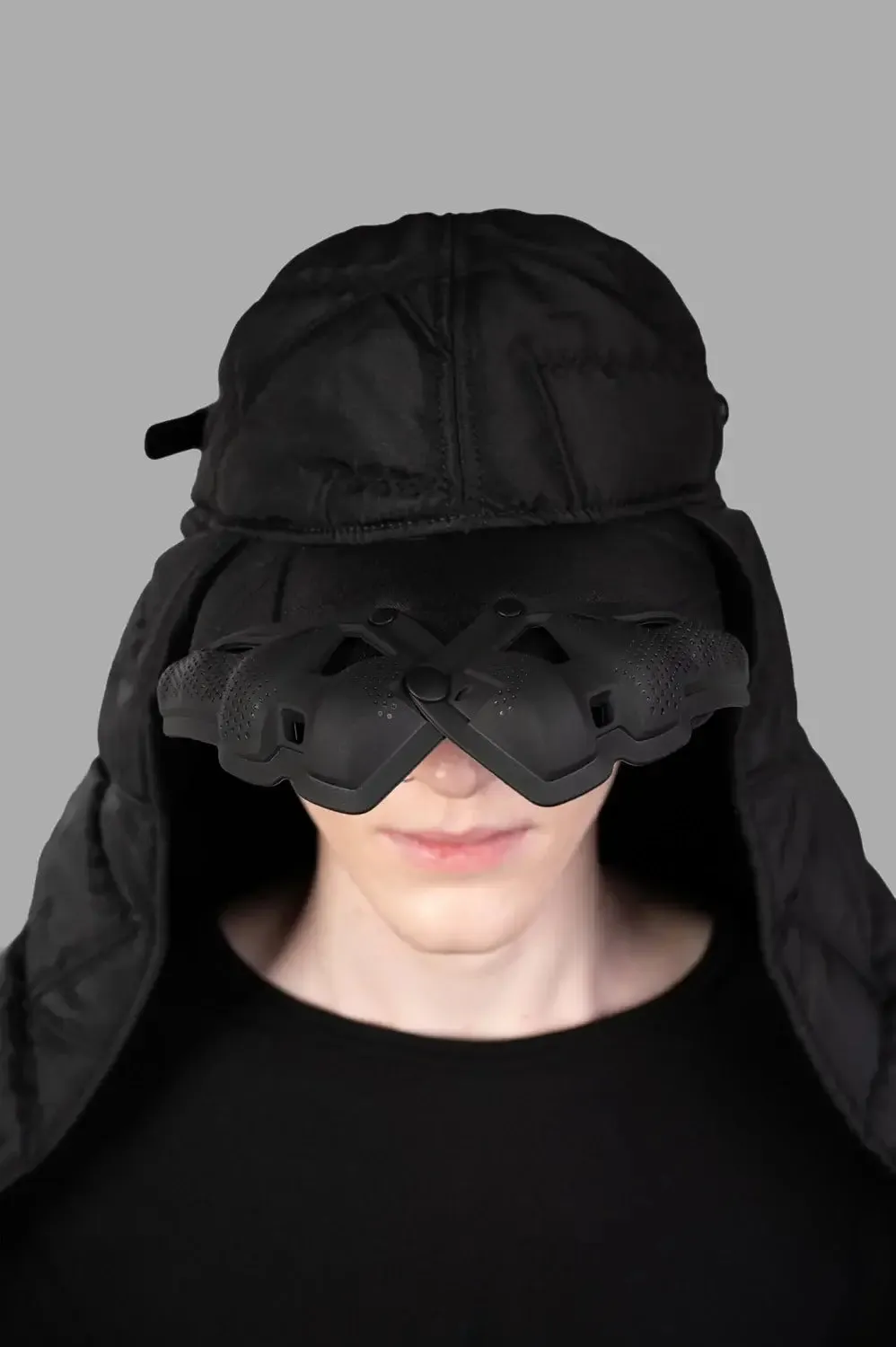 Puffer Scarf Cap with Quilted Veil sold by Plus Zero Concept Store product image thumbnail 5