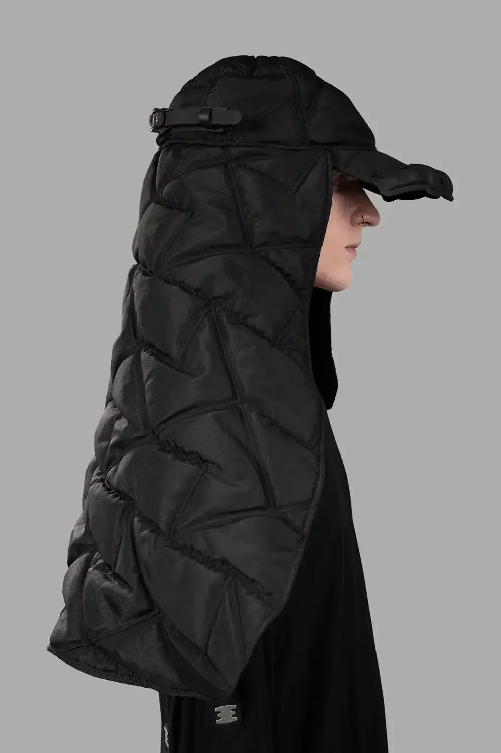 Puffer Scarf Cap with Quilted Veil sold by Plus Zero Concept Store product image thumbnail 2