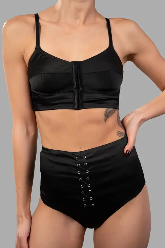 Nina Bra & Brief Set in Black sold by Plus Zero Concept Store