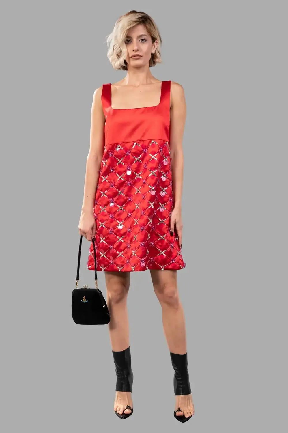 High-Waist Duchesse Mini Dress sold by Plus Zero Concept Store product image thumbnail 3