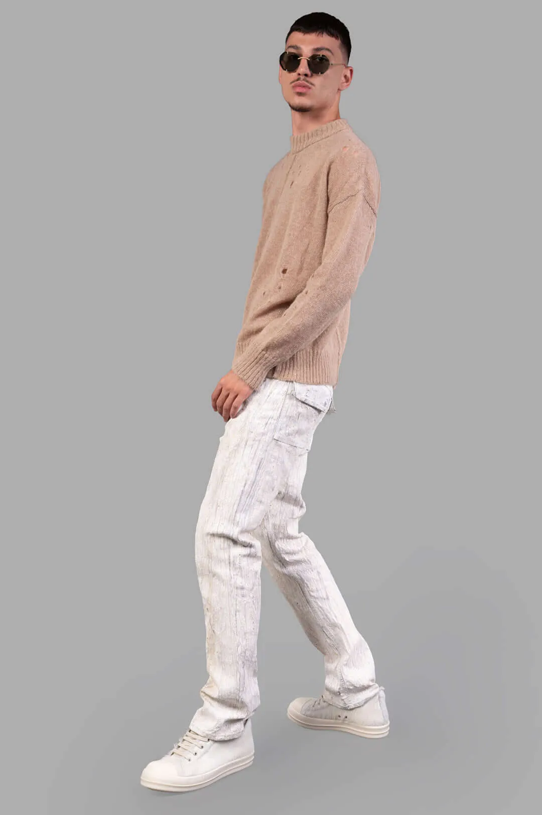 Beige Sweater sold by Plus Zero Concept Store