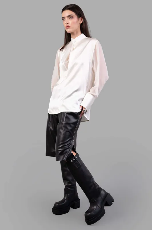 Relaxed Cowl Shirt sold by Plus Zero Concept Store