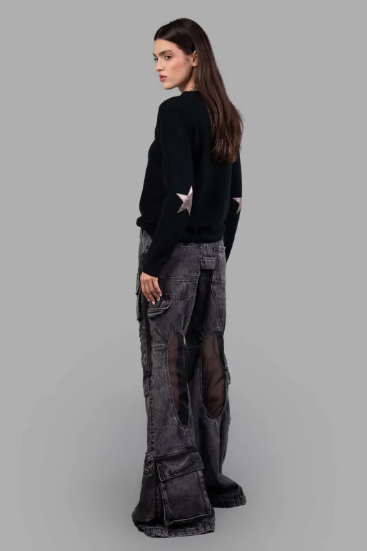 Star-patch Knitted Jumper sold by Plus Zero Concept Store