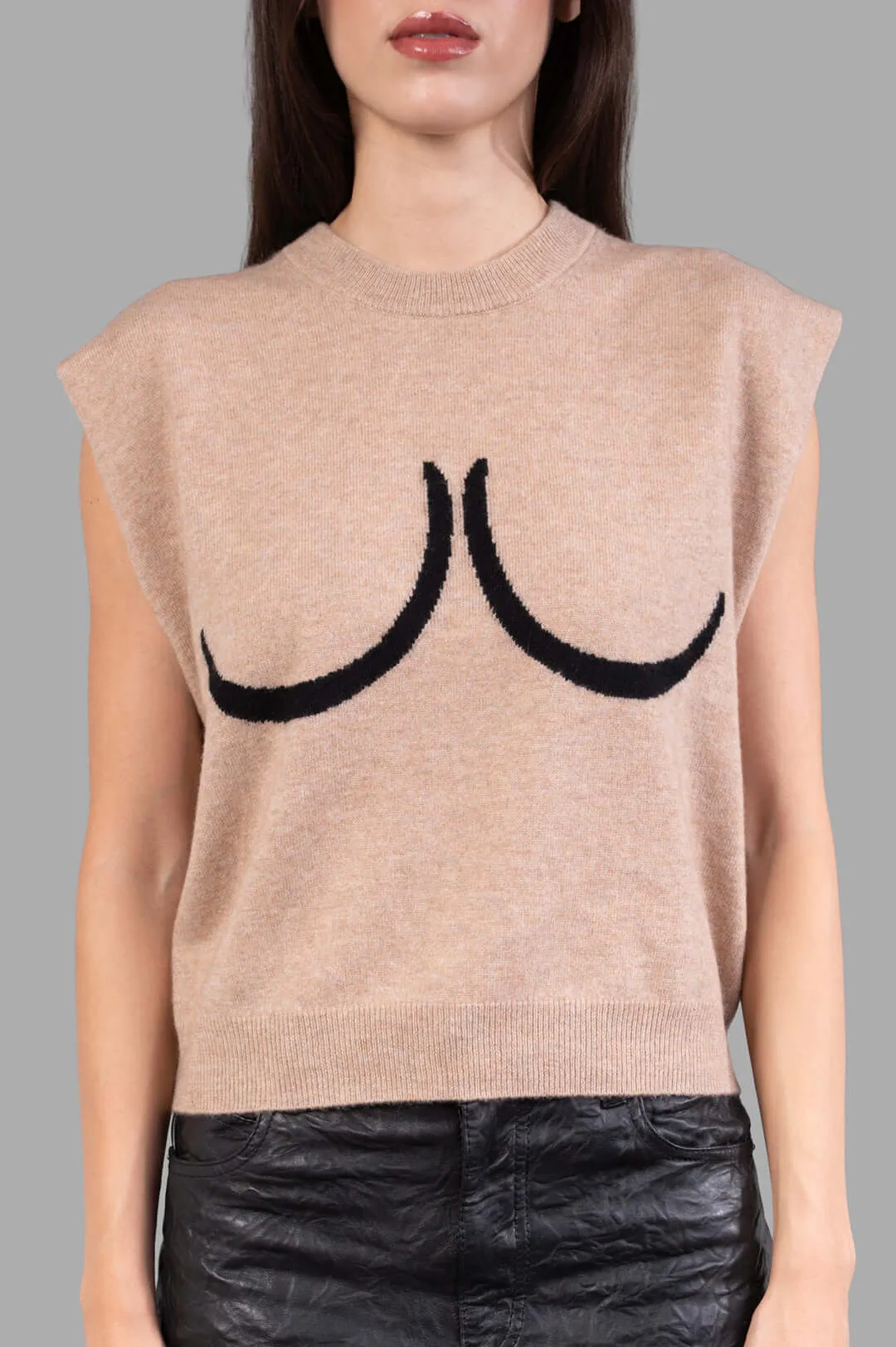 Breast Sweater Vest sold by Plus Zero Concept Store product image thumbnail 2