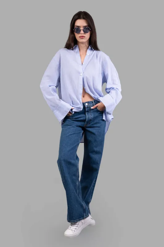 Striped Plaza Shirt made by Anine Bing