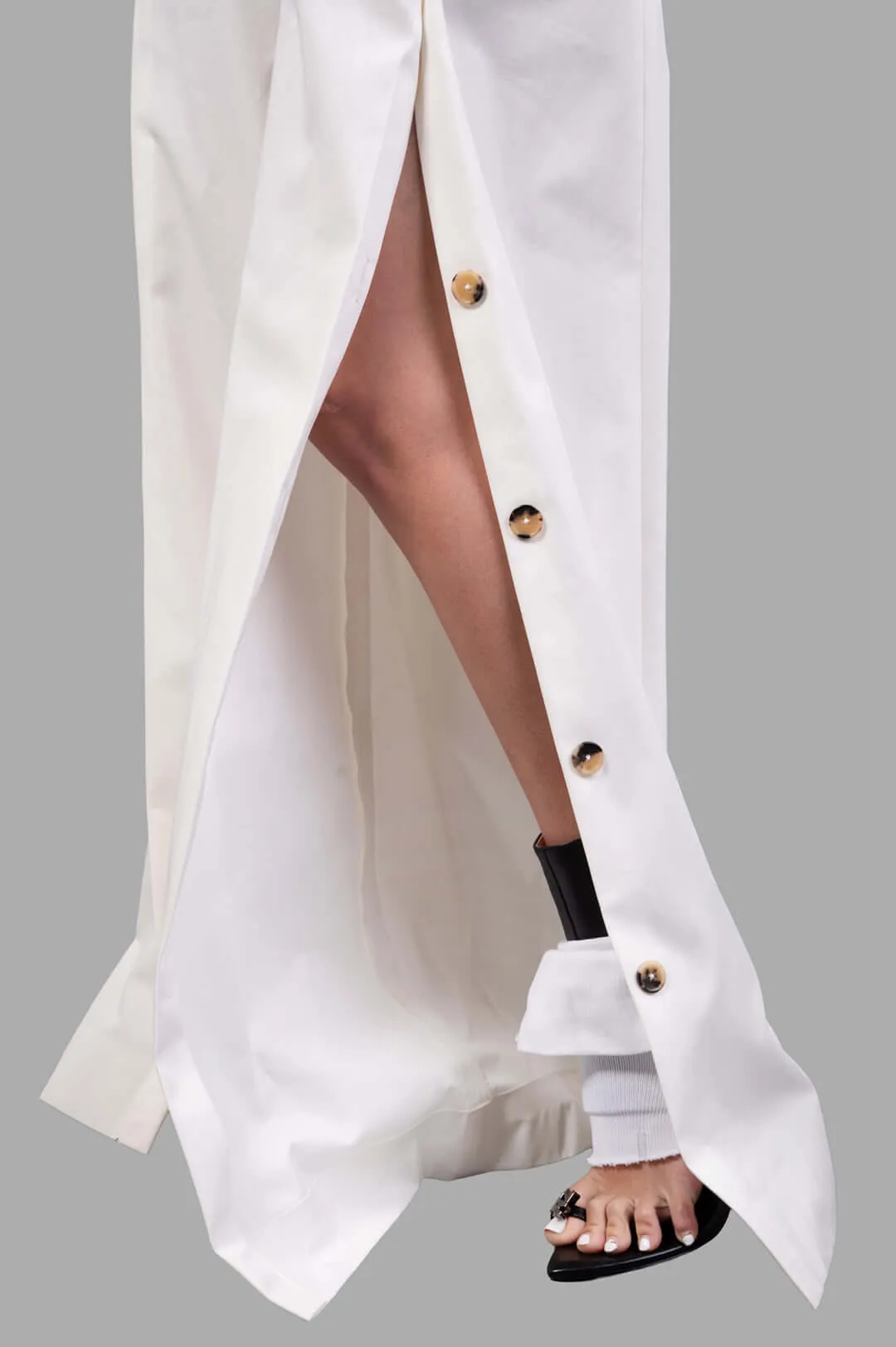 Split Cotton-poplin Trousers sold by Plus Zero Concept Store product image thumbnail 4