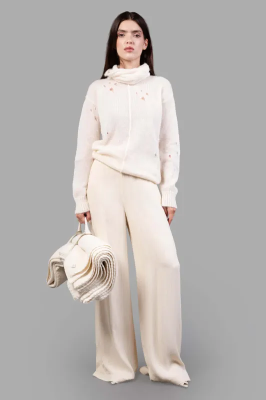 Mawn Pleat Jacquard Trousers sold by Plus Zero Concept Store