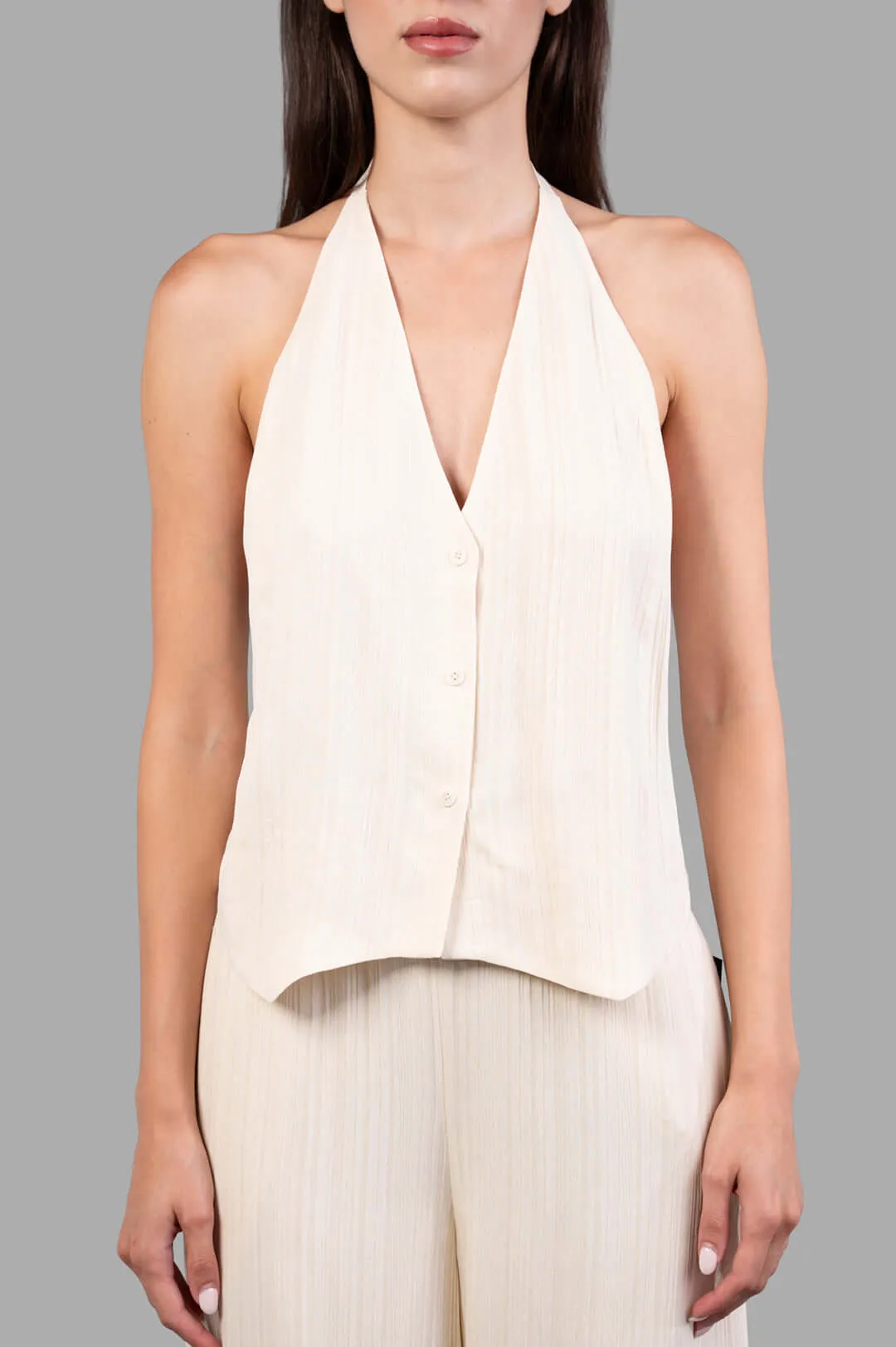 Suez Pleat Jacquard Tie Waistcoat sold by Plus Zero Concept Store product image thumbnail 2