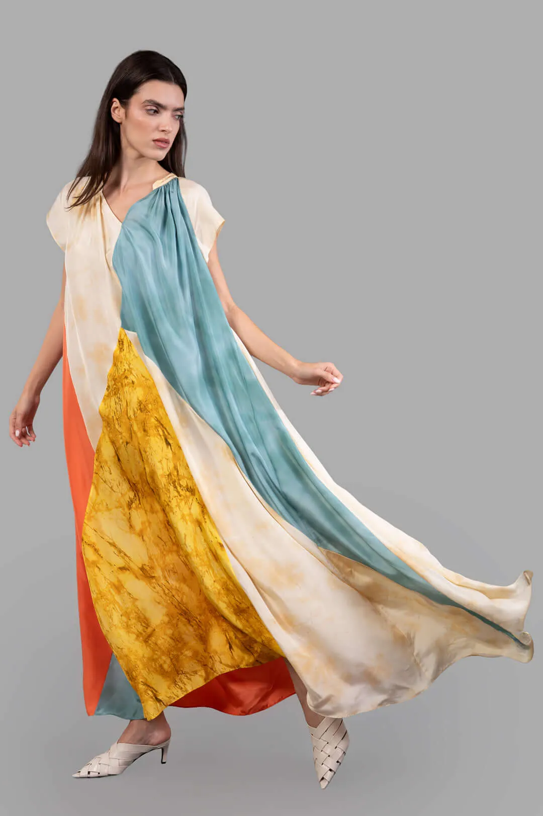 Silk Tulipa Maxi Dress sold by Plus Zero Concept Store