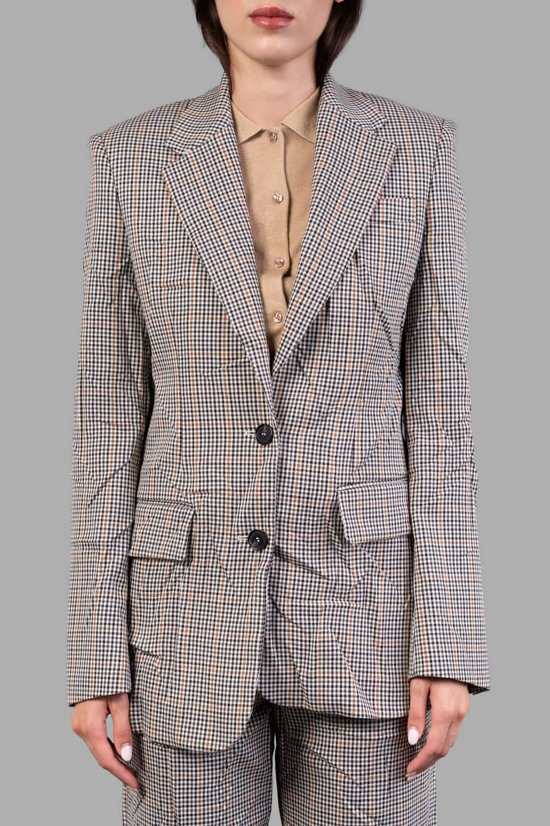 Asymmetric Creased Jacket sold by Plus Zero Concept Store product image thumbnail 2