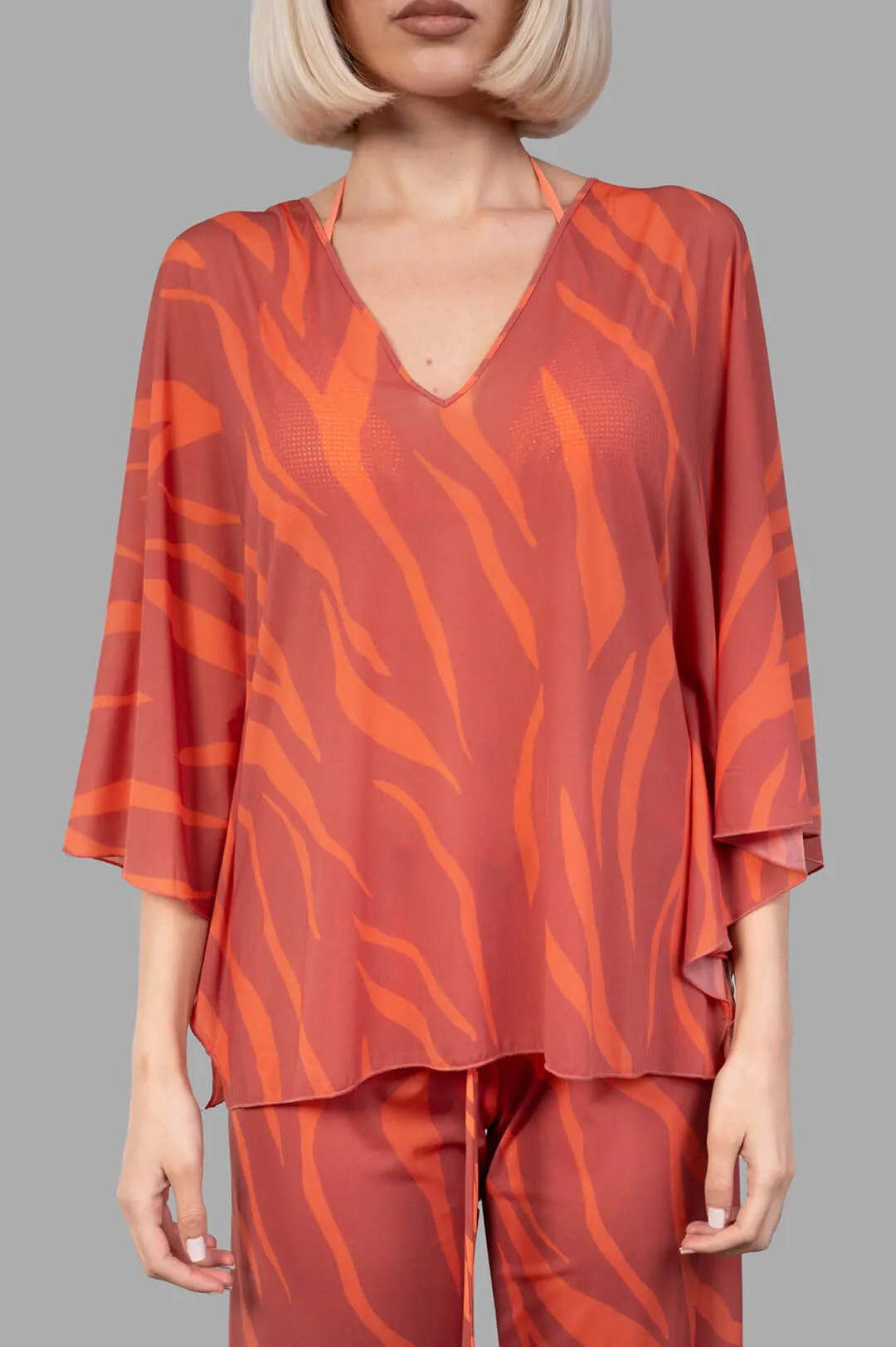 Zebra-print Top sold by Plus Zero Concept Store product image thumbnail 2