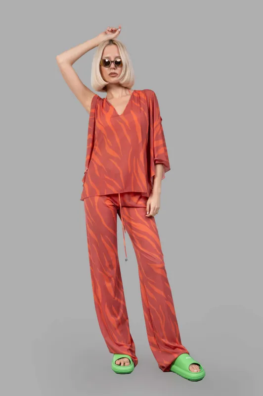 Zebra-print Top sold by Plus Zero Concept Store