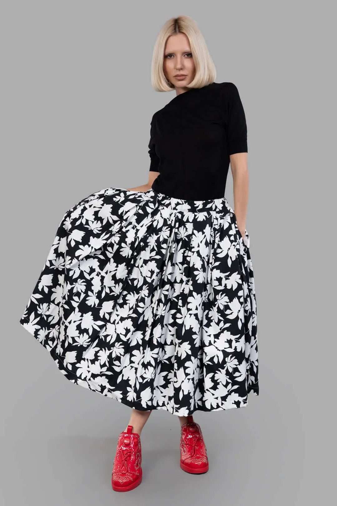 Floral-print Skirt sold by Plus Zero Concept Store