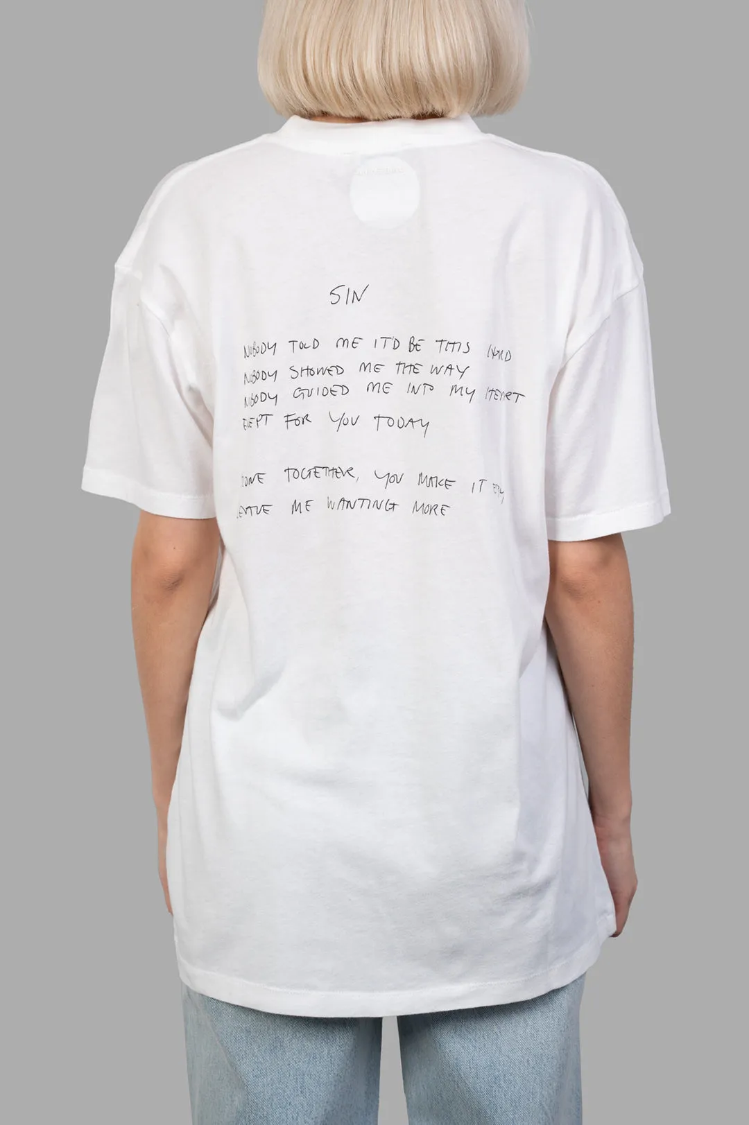 Walker T-shirt with Lyrics sold by Plus Zero Concept Store product image thumbnail 3