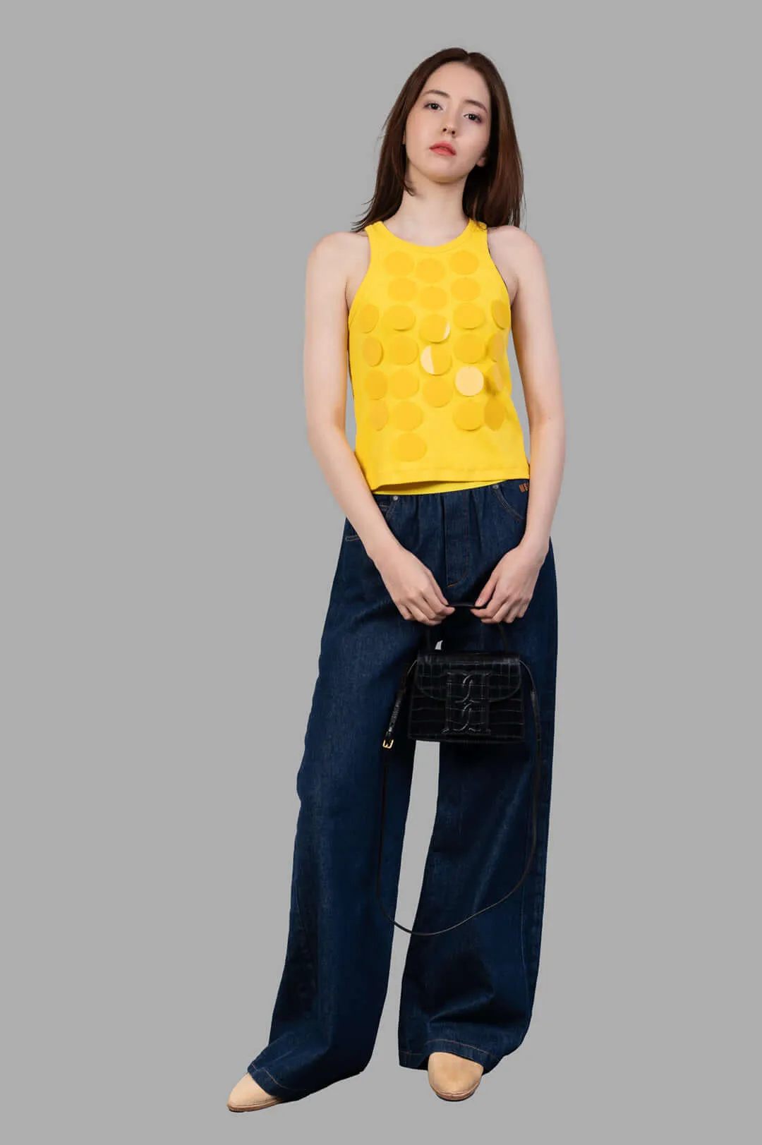 Disc-embellished Tank Top sold by Plus Zero Concept Store