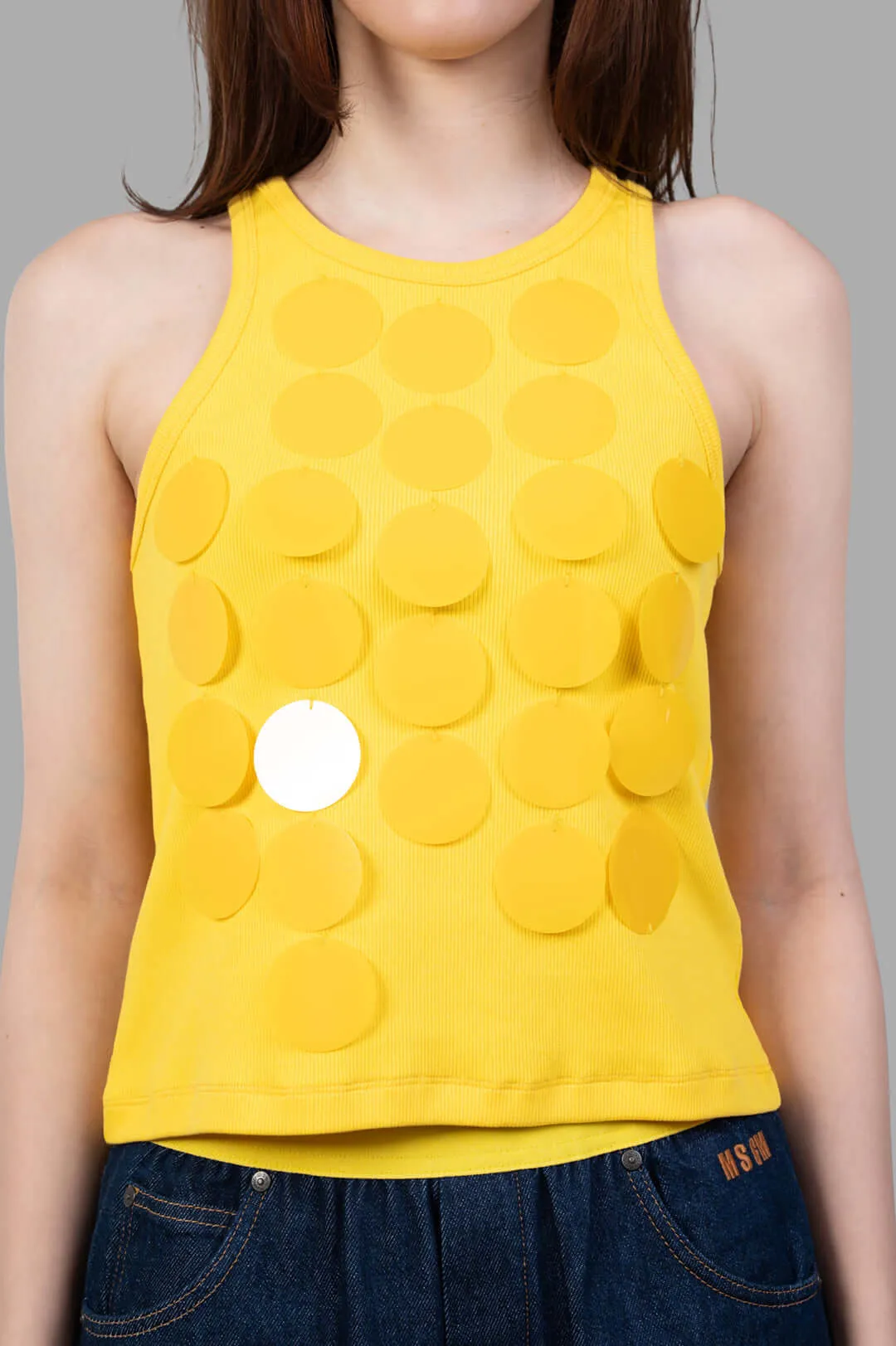 Disc-embellished Tank Top sold by Plus Zero Concept Store product image thumbnail 2