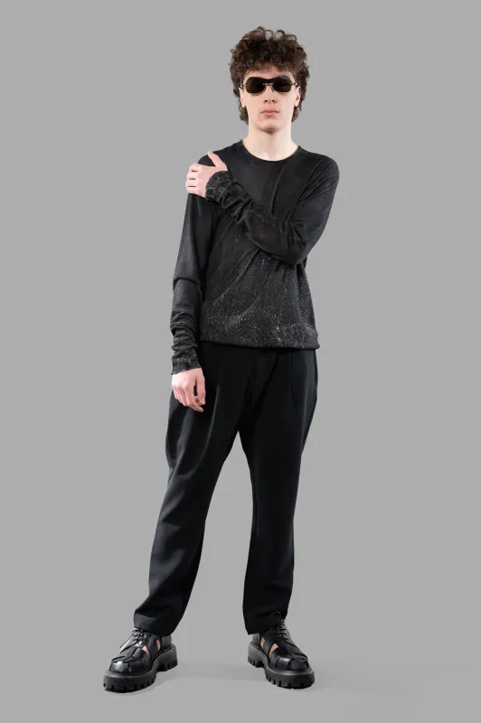 Long-sleeved Airbrushed Sweater sold by Plus Zero Concept Store