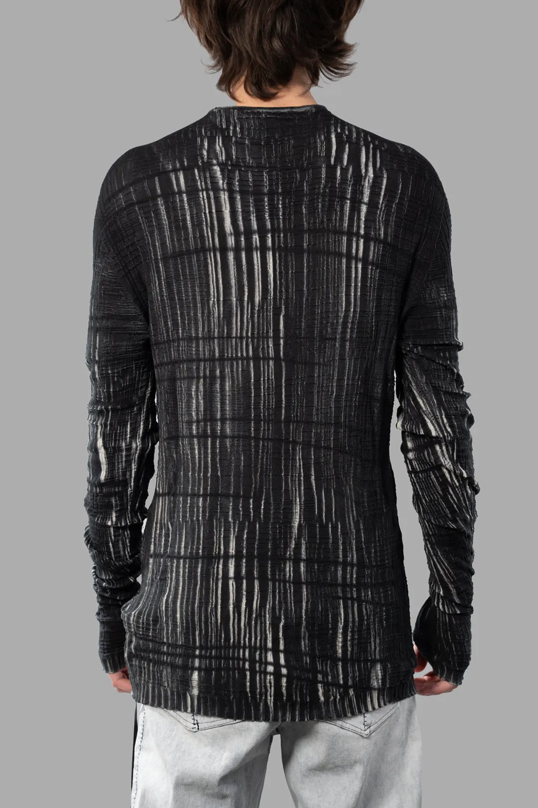 Ribbed Sweater with Stripes sold by Plus Zero Concept Store product image thumbnail 3