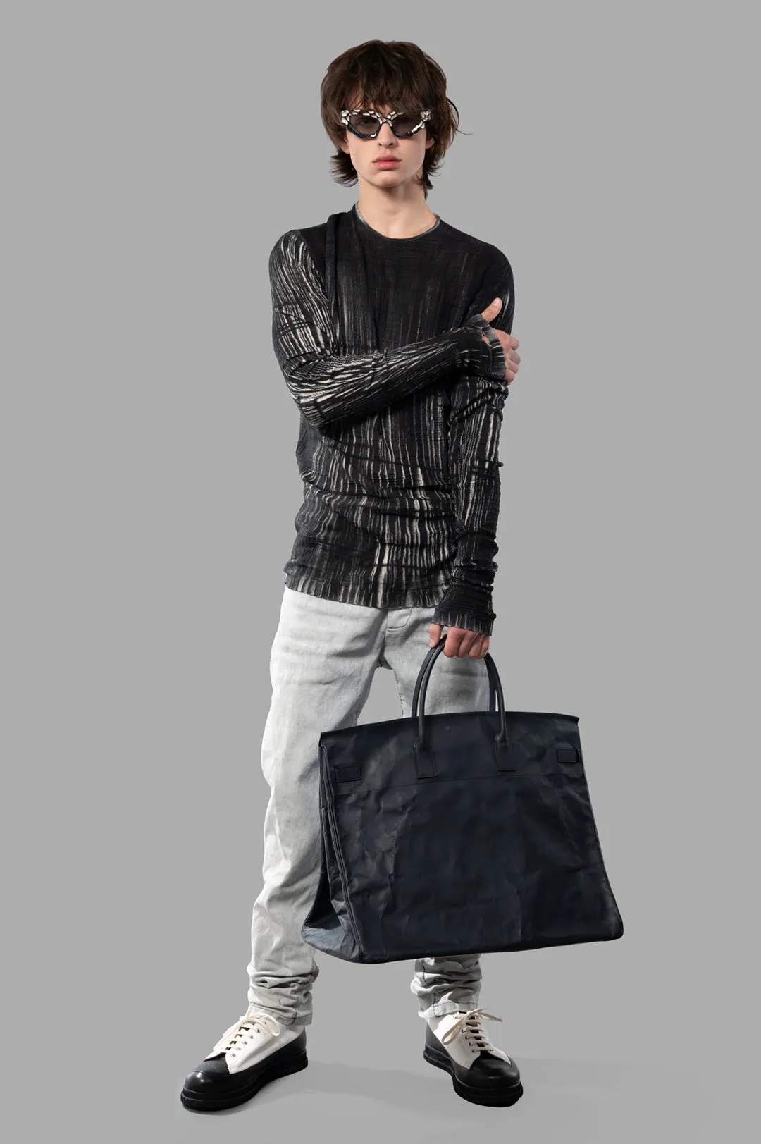 Ribbed Sweater with Stripes sold by Plus Zero Concept Store