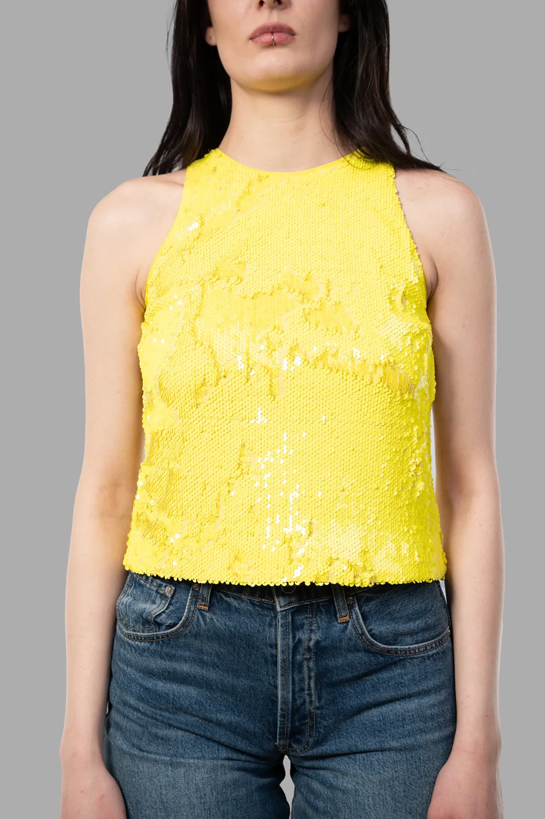 Yellow Sequin Top sold by Plus Zero Concept Store product image thumbnail 2