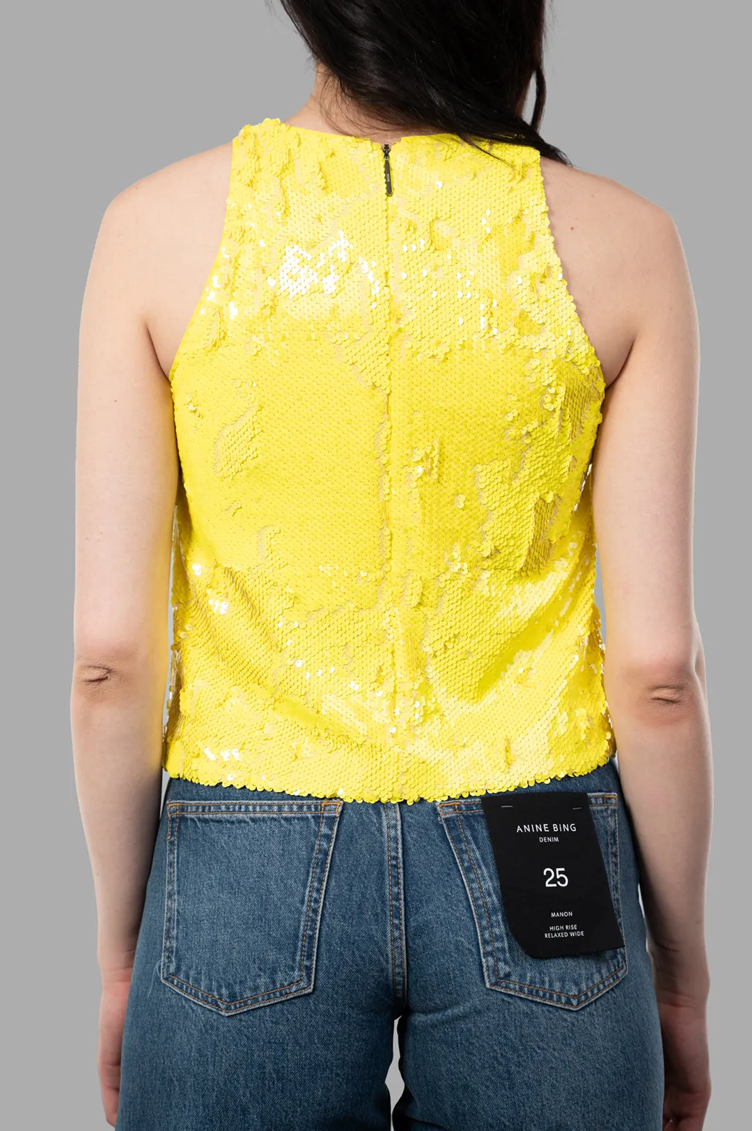 Yellow Sequin Top sold by Plus Zero Concept Store product image thumbnail 3