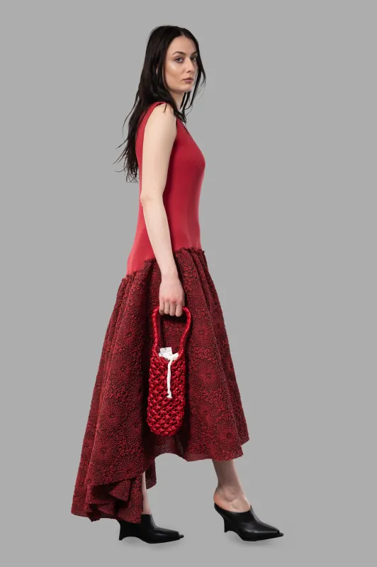 Long Bustier Dress in Red sold by Plus Zero Concept Store