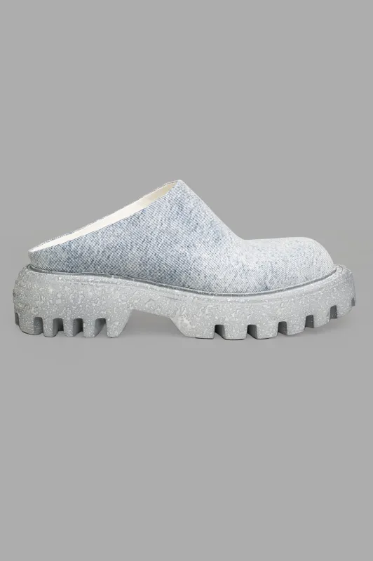 Denim Mules sold by Plus Zero Concept Store