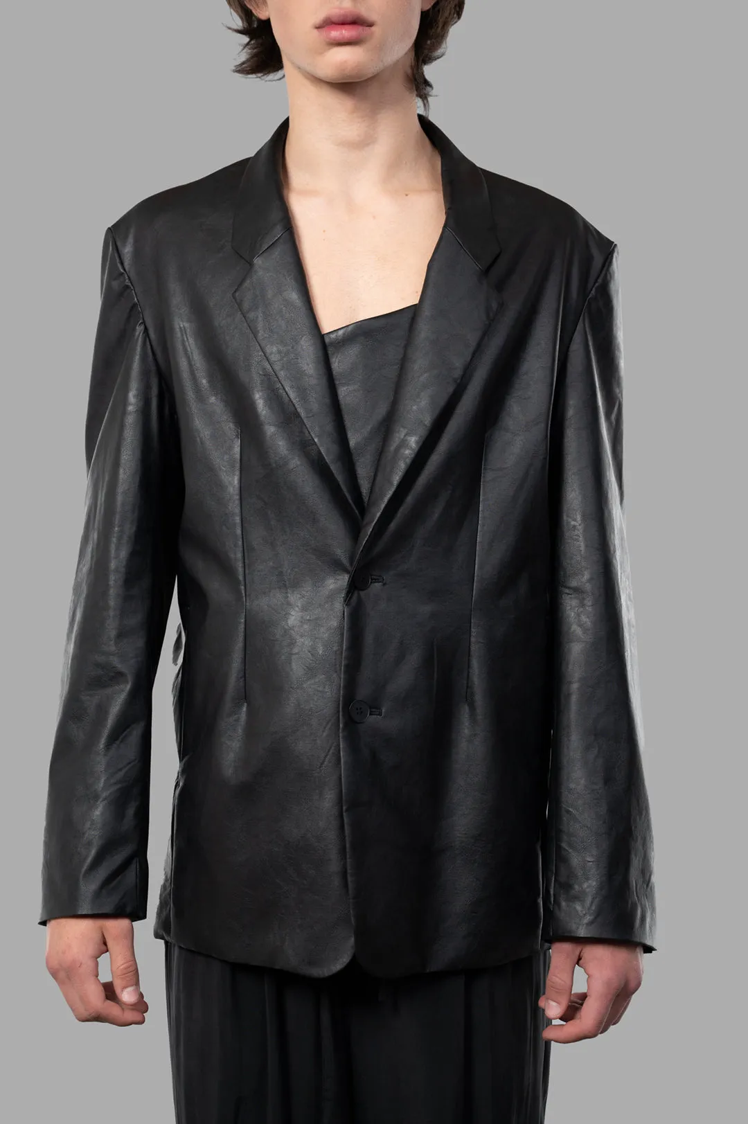 Synthetic Leather Jacket sold by Plus Zero Concept Store product image thumbnail 2