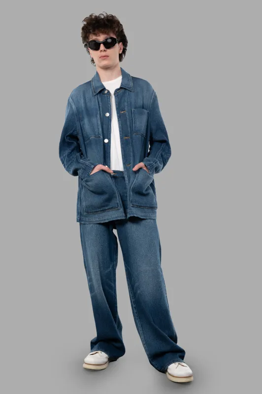 Faded Denim Jacket sold by Plus Zero Concept Store