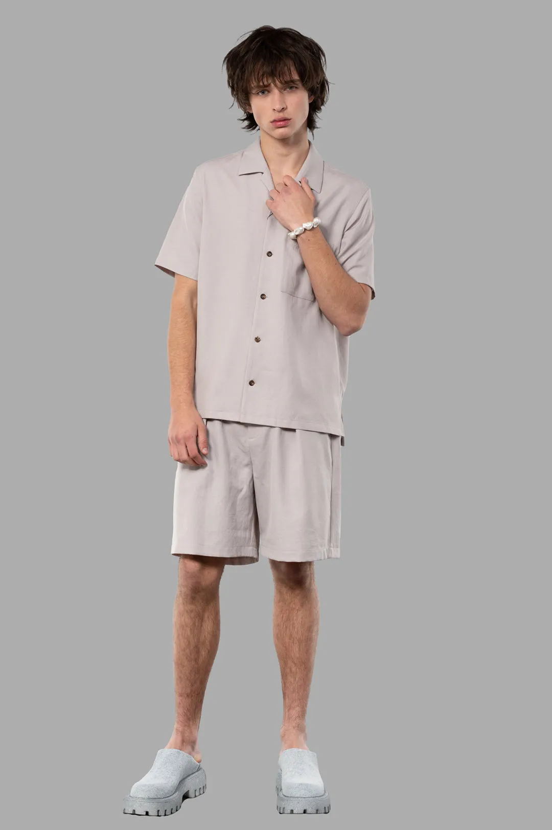 Regular-collar Shirt sold by Plus Zero Concept Store