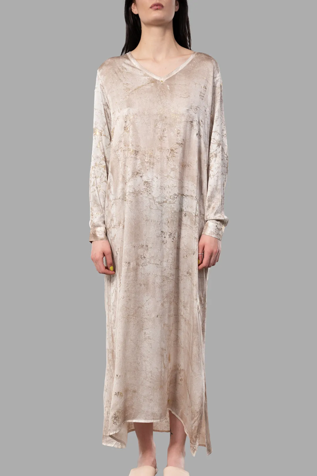 Marble-print Silk Dress sold by Plus Zero Concept Store product image thumbnail 2