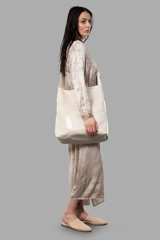 Marble-print Silk Dress sold by Plus Zero Concept Store