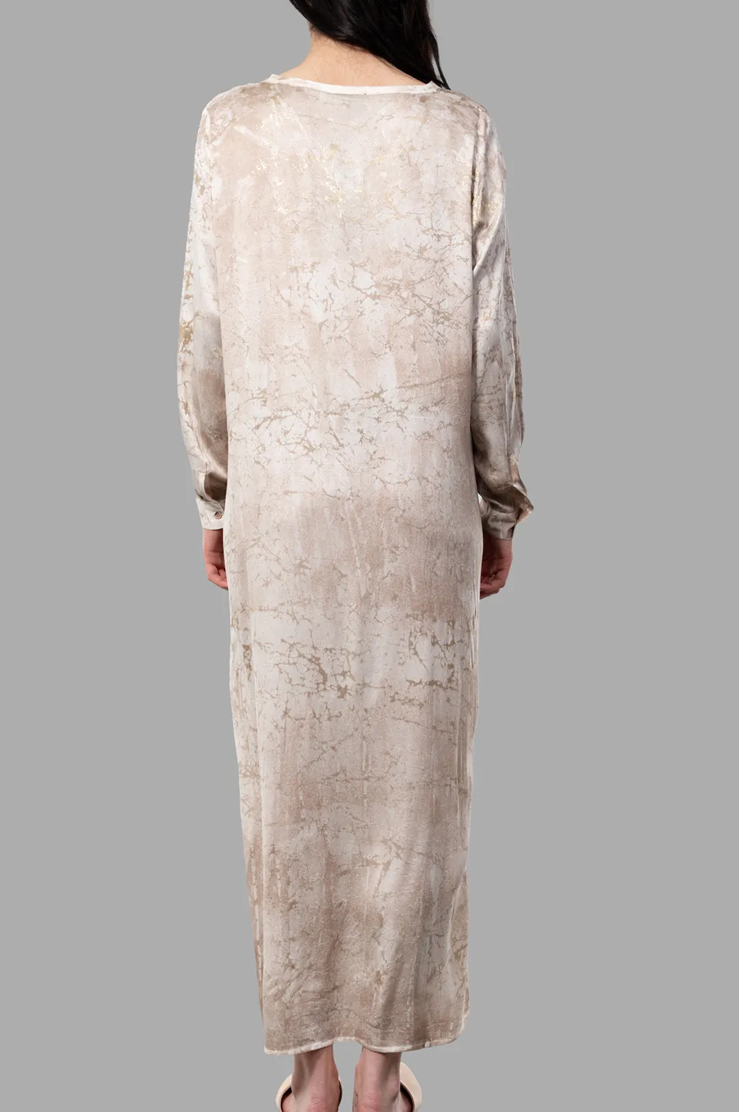 Marble-print Silk Dress sold by Plus Zero Concept Store product image thumbnail 3