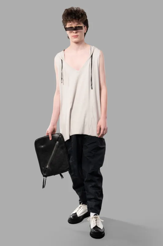 Light Rib Hooded Cutoff sold by Plus Zero Concept Store